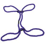 Merci - Restrain - 6mm Hemp Wrist or Ankle Cuffs - Violet - Image 3