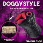 Savage She-Wolf Silicone Stroker - Brown - Image 3