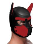 Spike Neoprene Puppy Hood - Red - Image 7