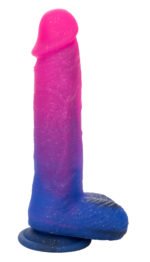 Naughty Bits Ombre Hombre XL Vibrating Dildo - - Pink/purple - Image 6
