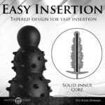 Ass Puffer Nubbed Inflatable Silicone Anal Plug - Black - Image 3