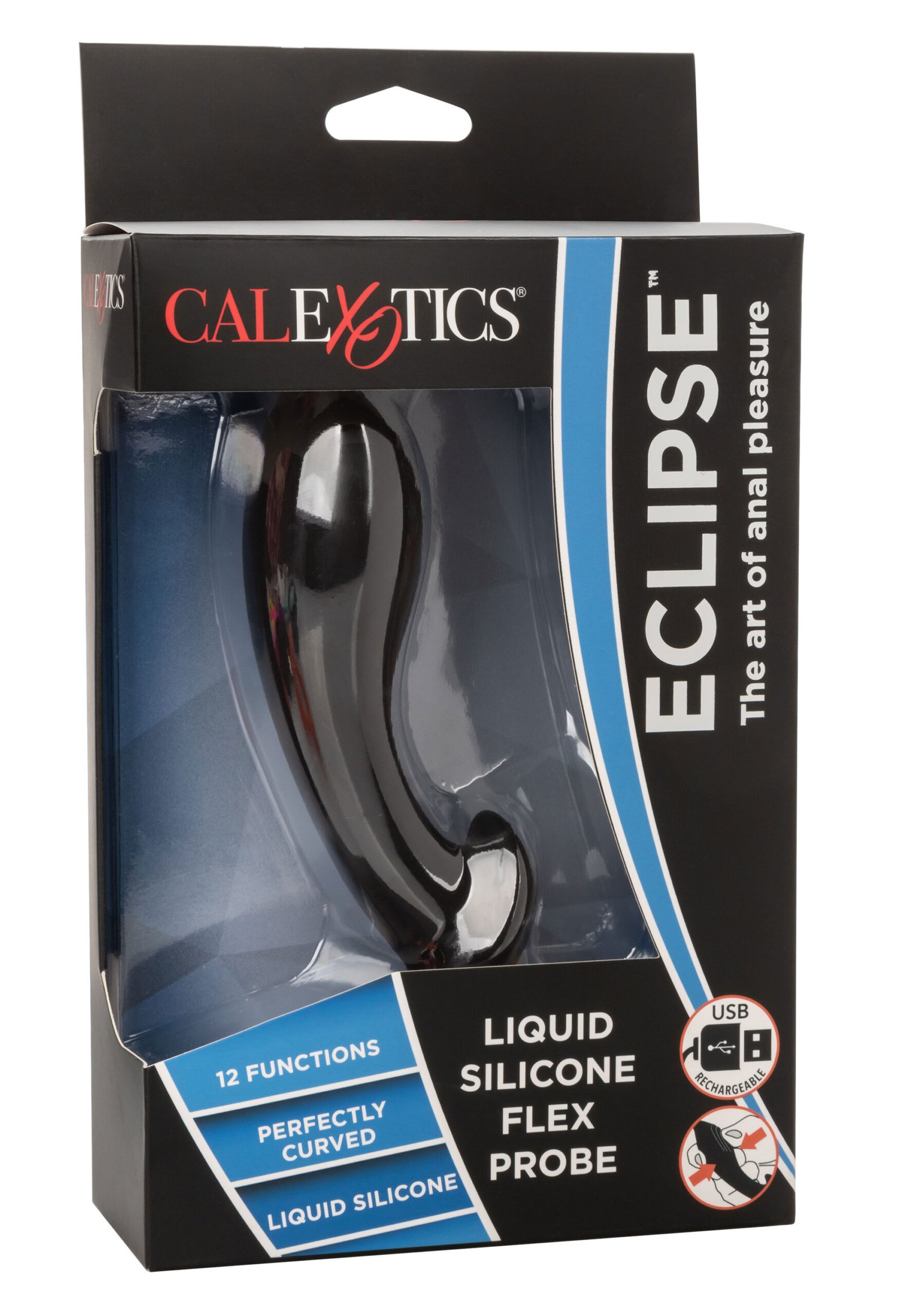 Eclipse Liquid Silicone Flex Probe - Black image 0 Eclipse Liquid Silicone Flex Probe - Black - Image 1