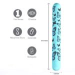 Monarch X-Long Butterfly Print Bullet - Blue - Image 2