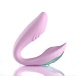 Harmonie Rechargeable Remote Silicone Bendable Vibrator - Pink - Image 4