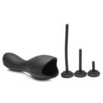 10x Vibrating Penis Head Teaser With Urethral Sounds - Black - Image 7