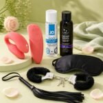 Better Together Couples Set – We-Vibe Chorus, Lubricant, Massage Oil, and Blindfold
